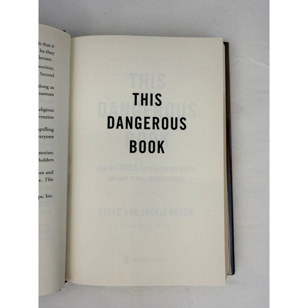 This Dangerous Book Steve Jackie Green Hardcover‎ 2017 Museum of the Bible